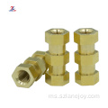 tidak ada burr brass head hex flat nut